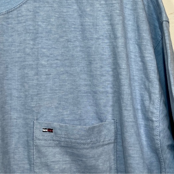 Vintage Tommy Hilfiger Jeans T Shirt Mens XXL Blue Short Sleeve Crew Neck Y2K - Picture 6 of 9